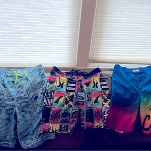 3- boys size 10 swim trunks